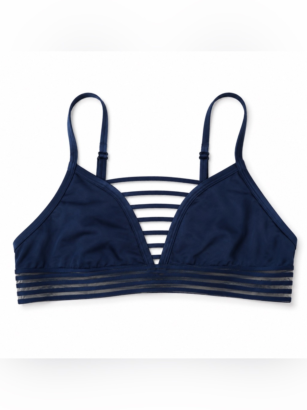PINK Navy Strappy Bralette -